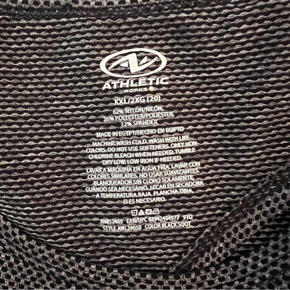 Plus Size Athletic Works Tank Black & Gray size XXL - Picture 9 of 10